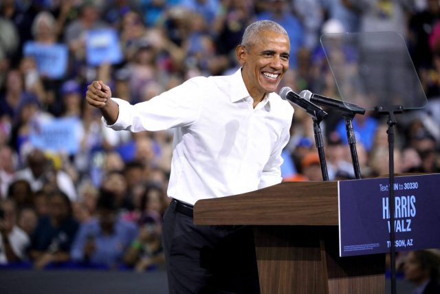 Barack Obama é a atração principal do comício de Kamala Harris em Tucson