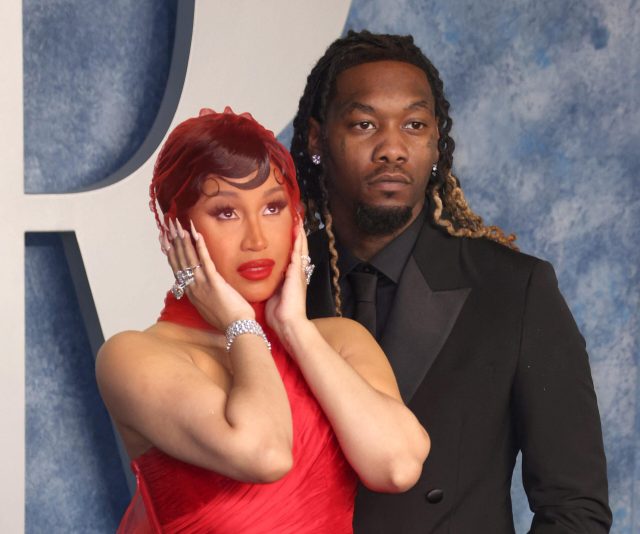 Cardi B e Offset posam juntas na festa do Oscar da Vanity Fair de 2023