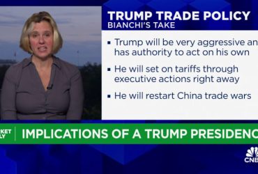 Trump will restart the China trade wars with tariff policy, says Evercore ISI's Sarah Bianchi