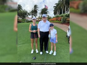 Kai Trump Plays Golf With Grandpa Donald Trump. Bonus: Elon Musk