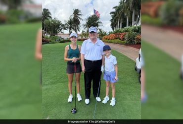 Kai Trump Plays Golf With Grandpa Donald Trump. Bonus: Elon Musk