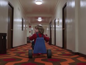 Danny Torrance riding his tricycle in The Shining