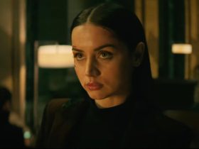 Ana de Armas as Eve in Ballerina gives a deadly stare