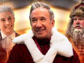 Jack Frost and two Santa Clauses from the Santa Clause franchise