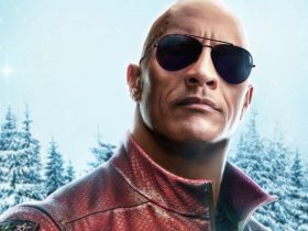 Dwayne Johnson in the Red One character poster