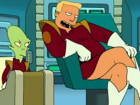 Futurama Kif Kroker and Zapp Brannigan