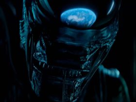 Planet Earth reflected on a Xenomorph in Alien: Earth