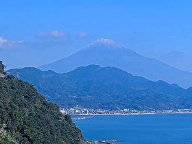 Snow Seen On Mount Fuji After Record Time Without